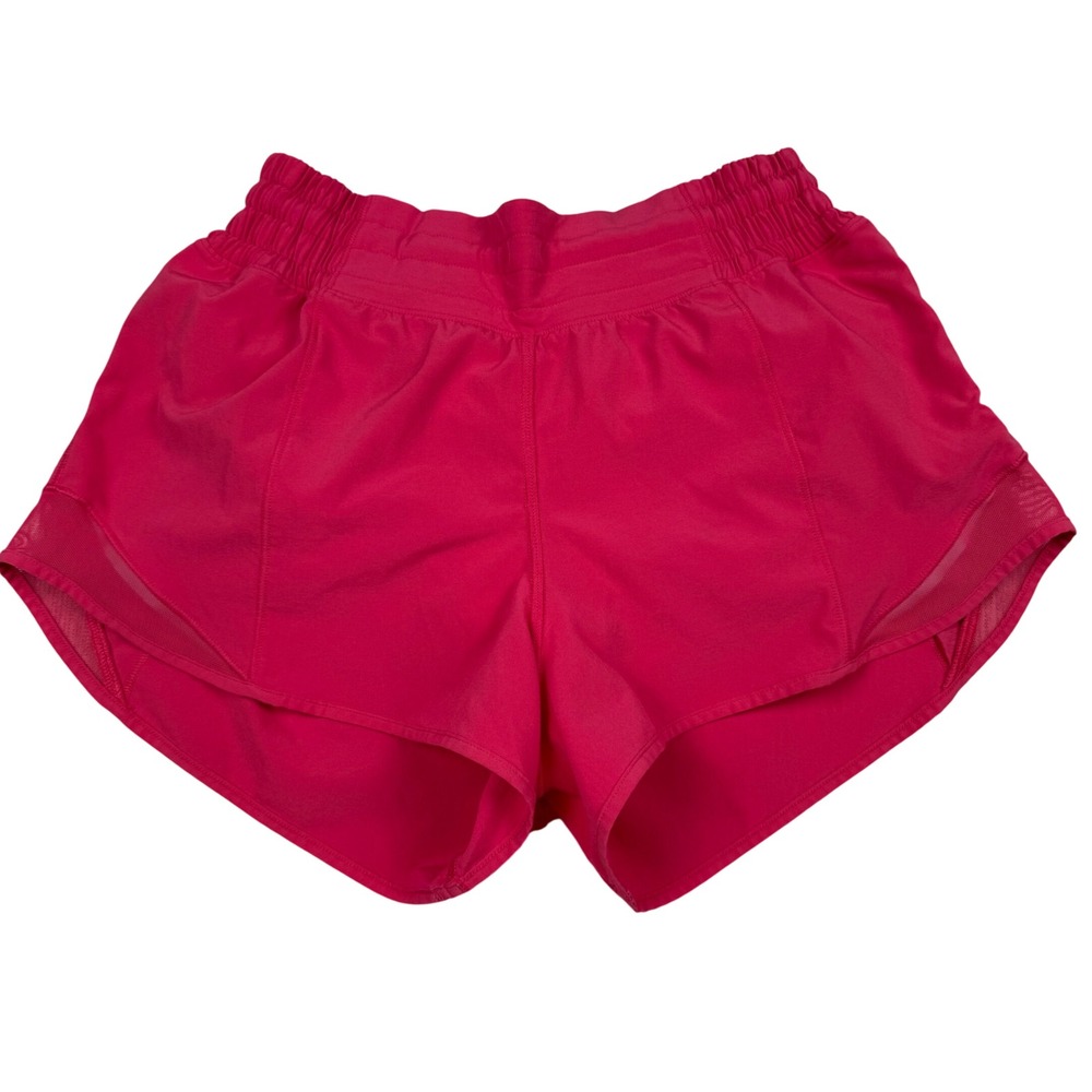 Lululemon Hotty Hot High-Rise Lined Shorts Pink Size 4 Activewear Running 2.5"